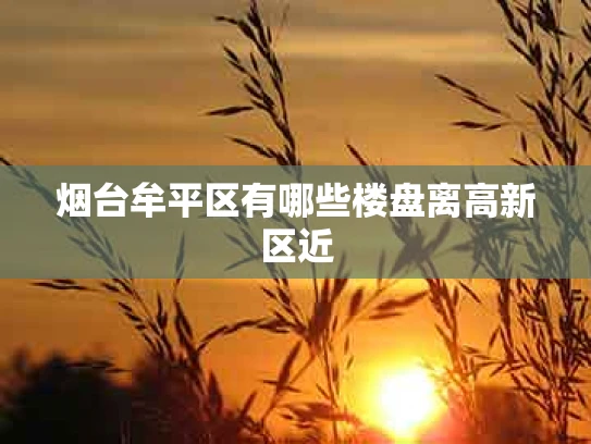 烟台牟平区有哪些楼盘离高新区近