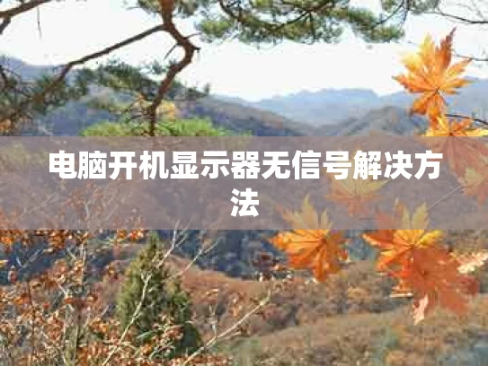 电脑开机显示器无信号解决方法