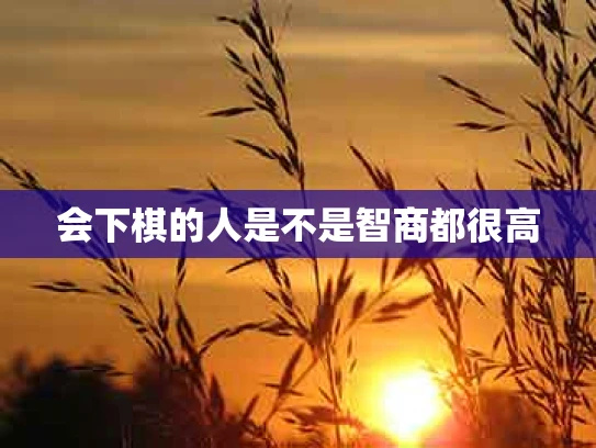 会下棋的人是不是智商都很高