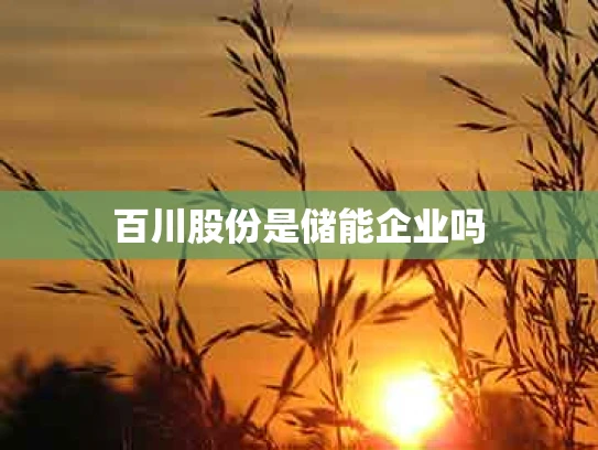 百川股份是储能企业吗