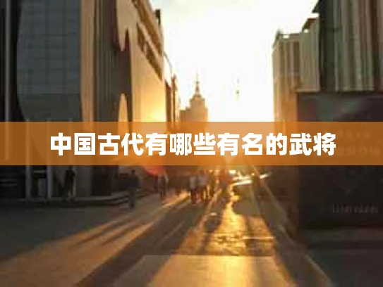 中国古代有哪些有名的武将