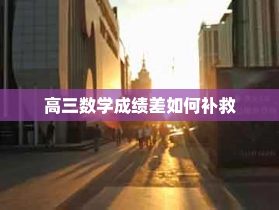 高三数学成绩差如何补救