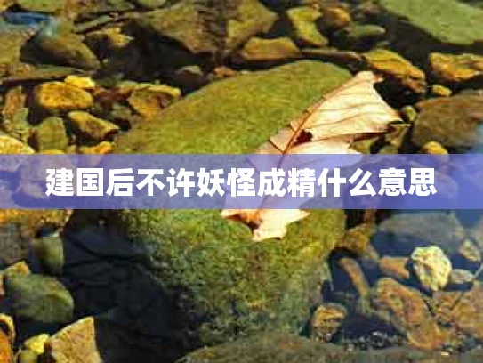 建国后不许妖怪成精什么意思
