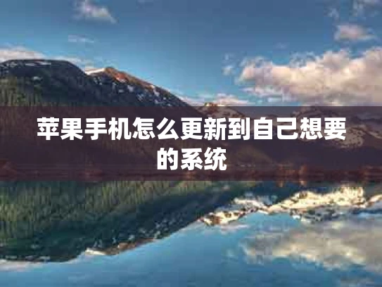 苹果手机怎么更新到自己想要的系统