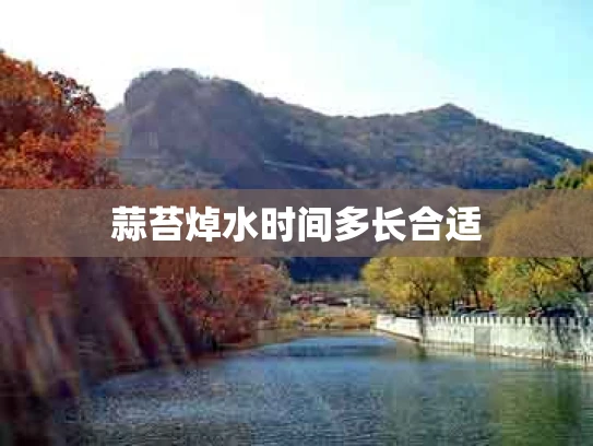 蒜苔焯水时间多长合适