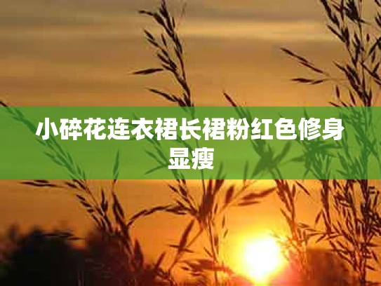 小碎花连衣裙长裙粉红色修身显瘦