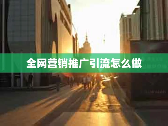 全网营销推广引流怎么做