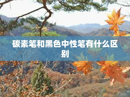 碳素笔和黑色中性笔有什么区别