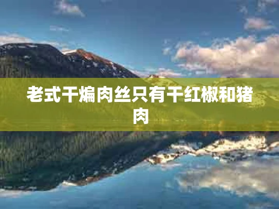老式干煸肉丝只有干红椒和猪肉