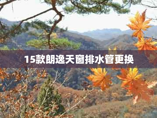 15款朗逸天窗排水管更换