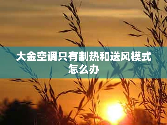 大金空调只有制热和送风模式怎么办