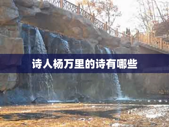 诗人杨万里的诗有哪些