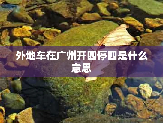 外地车在广州开四停四是什么意思