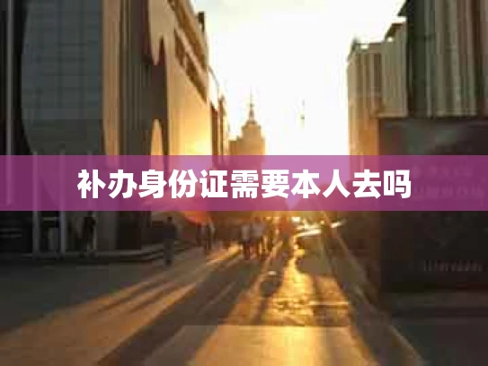 补办身份证需要本人去吗