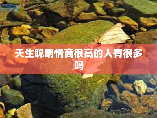 天生聪明情商很高的人有很多吗