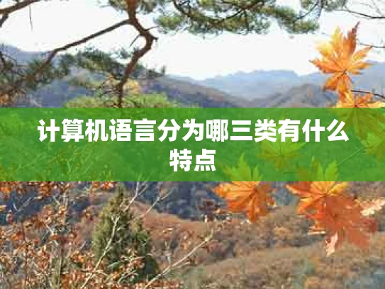 计算机语言分为哪三类有什么特点