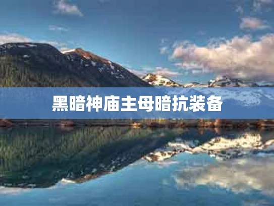 黑暗神庙主母暗抗装备