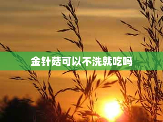 金针菇可以不洗就吃吗