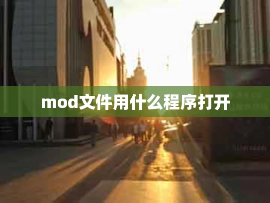 mod文件用什么程序打开
