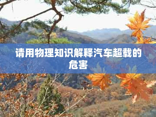 请用物理知识解释汽车超载的危害