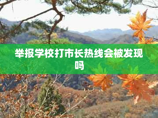 举报学校打市长热线会被发现吗