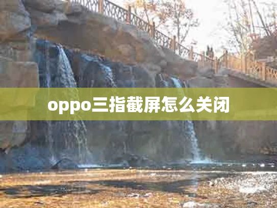 oppo三指截屏怎么关闭