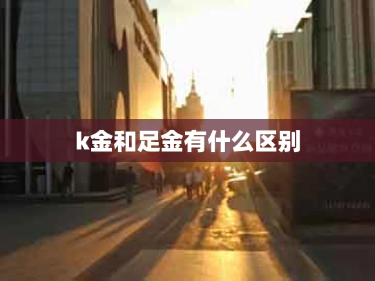 k金和足金有什么区别