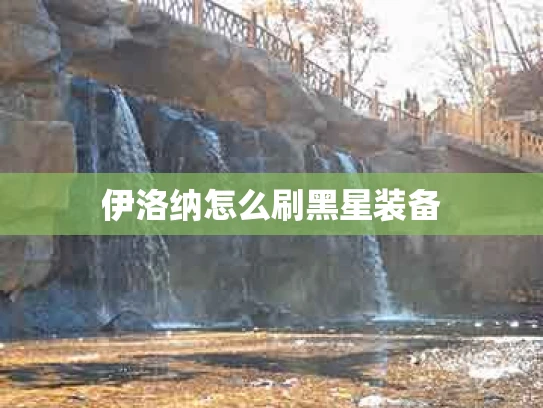 伊洛纳怎么刷黑星装备