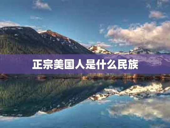 正宗美国人是什么民族