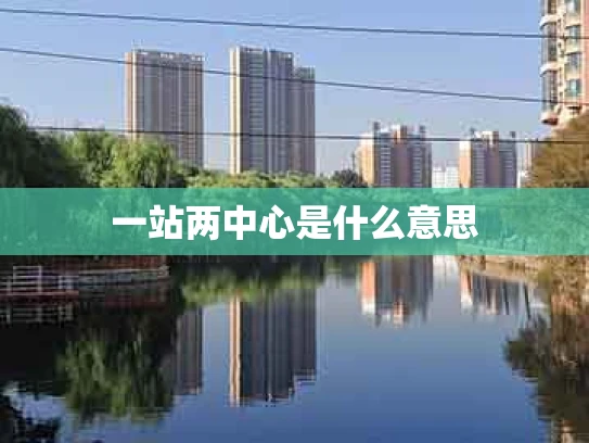 一站两中心是什么意思