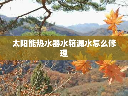 太阳能热水器水箱漏水怎么修理