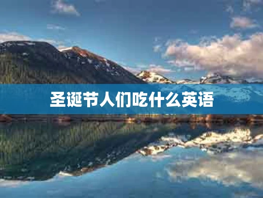 圣诞节人们吃什么英语