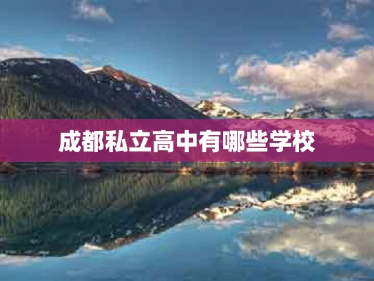 成都私立高中有哪些学校