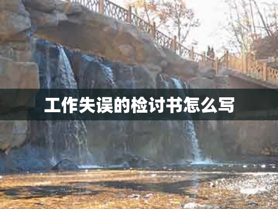 工作失误的检讨书怎么写