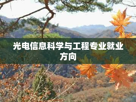 光电信息科学与工程专业就业方向
