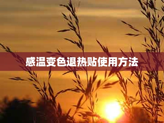 感温变色退热贴使用方法