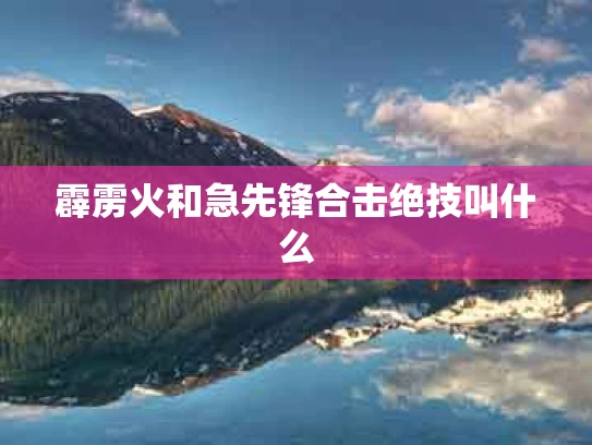 霹雳火和急先锋合击绝技叫什么