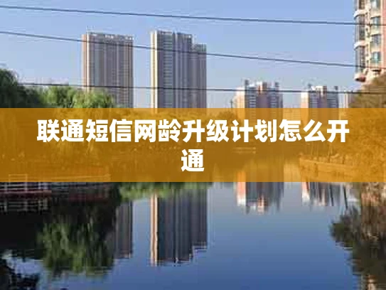 联通短信网龄升级计划怎么开通