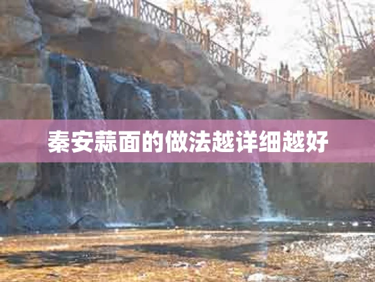 秦安蒜面的做法越详细越好