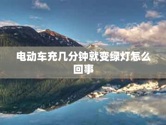电动车充几分钟就变绿灯怎么回事