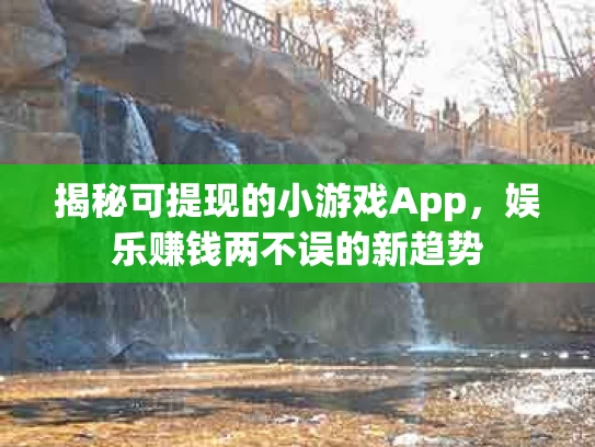 揭秘可提现的小游戏App，娱乐赚钱两不误的新趋势