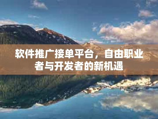 软件推广接单平台，自由职业者与开发者的新机遇