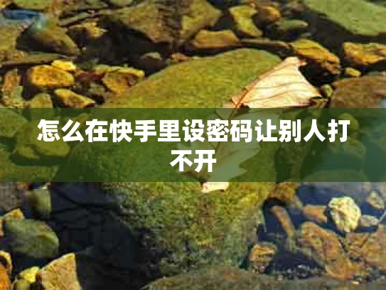 怎么在快手里设密码让别人打不开