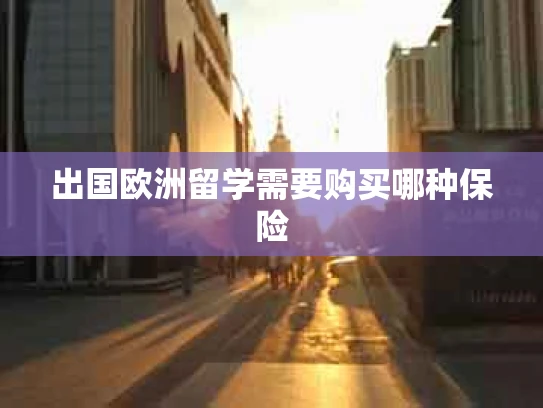出国欧洲留学需要购买哪种保险