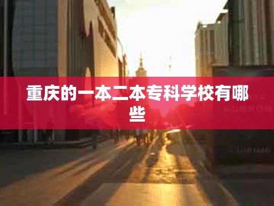 重庆的一本二本专科学校有哪些