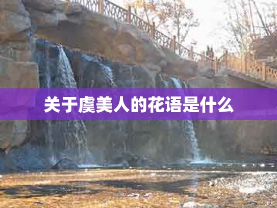 关于虞美人的花语是什么