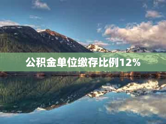 公积金单位缴存比例12%