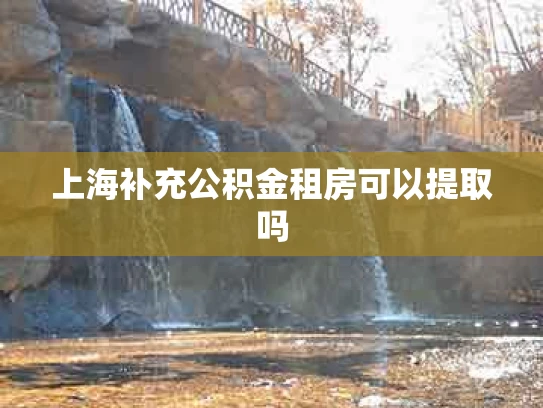 上海补充公积金租房可以提取吗