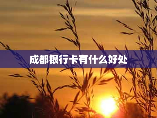 成都银行卡有什么好处