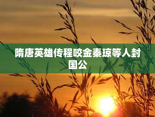 隋唐英雄传程咬金秦琼等人封国公